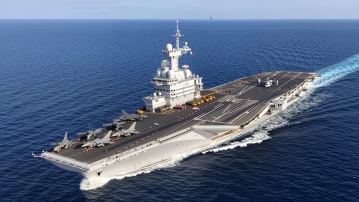 Tűz tör ki a Charles de Gaulle repülőgép-hordozón karbantartás közben