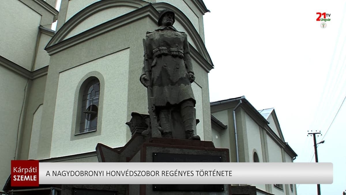 Nagydobrony első világháborús honvédszobrának kitartó története