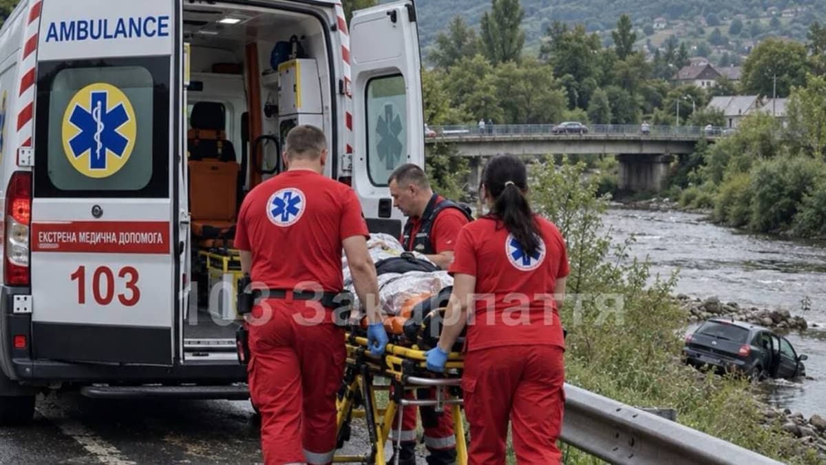 Folyóba hajtott egy autó az Ungvári járásban, anya és gyermeke is megsérült
