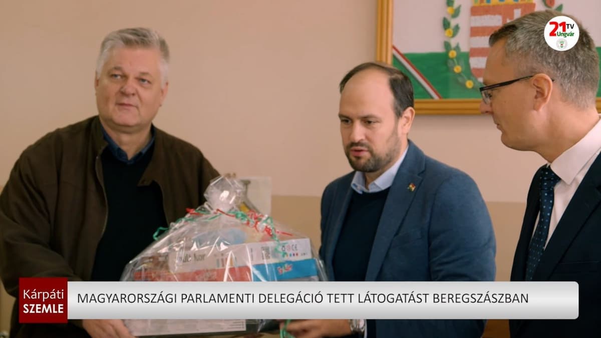 Magyar parlamenti küldöttség látogatása Beregszászban a kárpátaljai oktatásért