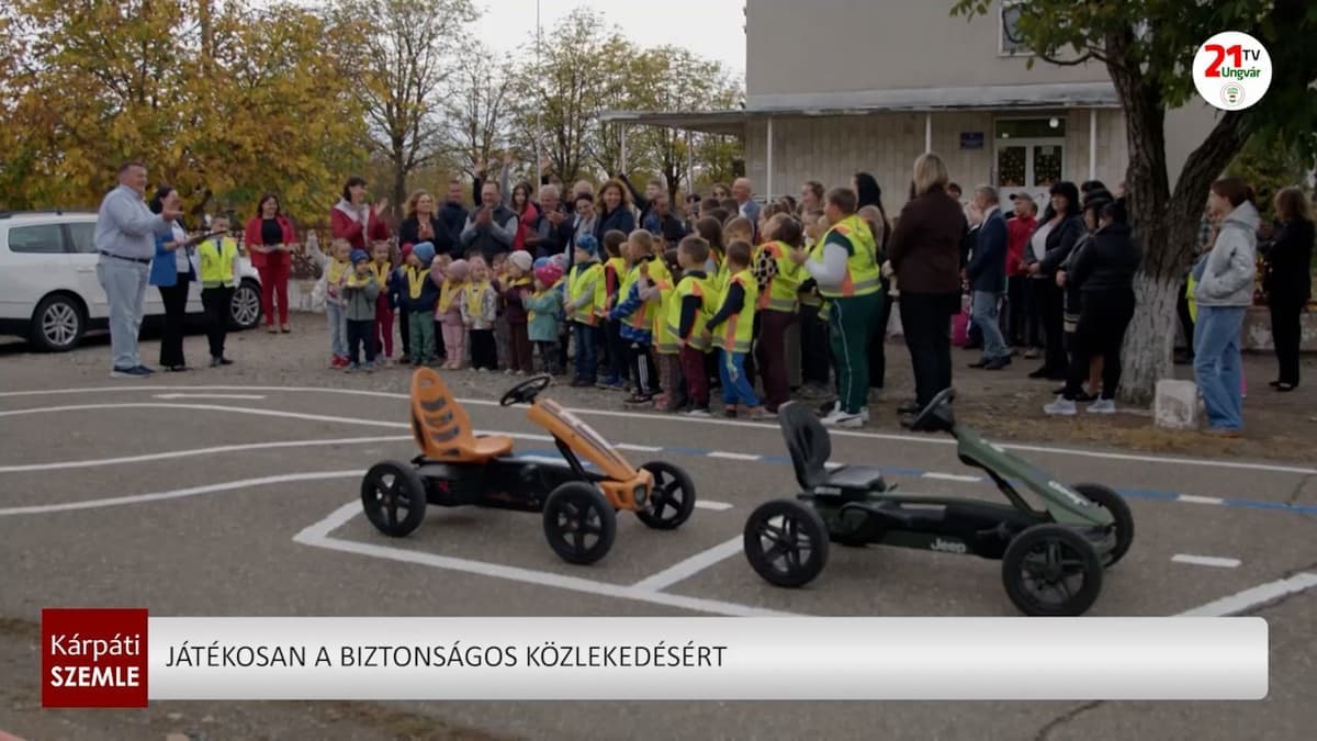 Tiszabökényben nyílt az első interaktív közlekedésbiztonsági pálya gyerekeknek