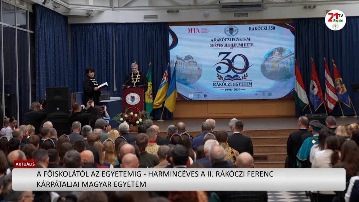 Harminc éve építi a magyar felsőoktatást a II. Rákóczi Ferenc Kárpátaljai Magyar Egyetem