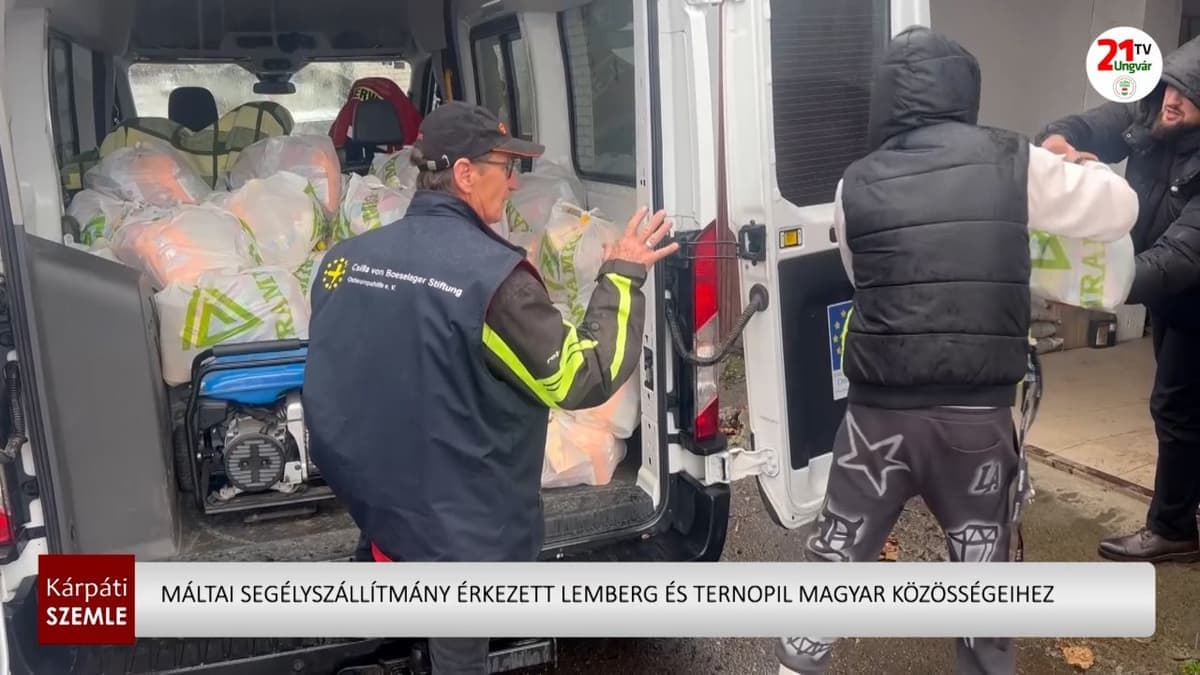 Segélyszállítmány érkezett a nyugat-ukrajnai magyar közösségekhez