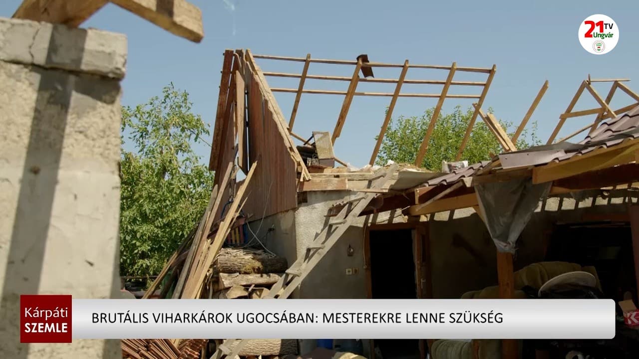 Rendkívüli vihar pusztított Ugocsában: súlyos károk Karácsfalván és Tiszaújhelyen