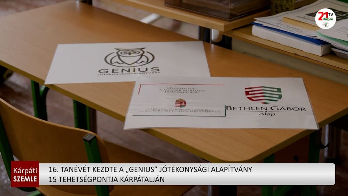 Tizenhatodik tanévét kezdte Kárpátalján a „GENIUS” tehetséggondozó program