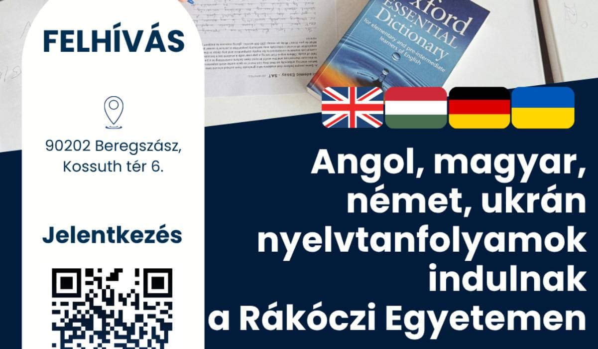 Nyelvtanfolyamok indulnak a Rákóczi Egyetemen az őszi szezonban