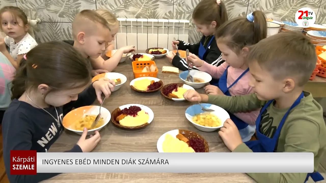 Ingyenes meleg ebédet kapnak az ukrán diákok szeptembertől