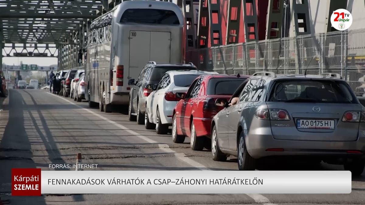 Csap–Záhony határátkelőn műszaki fejlesztések miatt várakozások várhatók