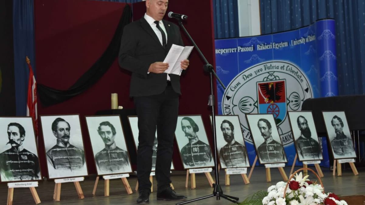 Kárpátalján is megemlékeztek az aradi vértanúk áldozatáról