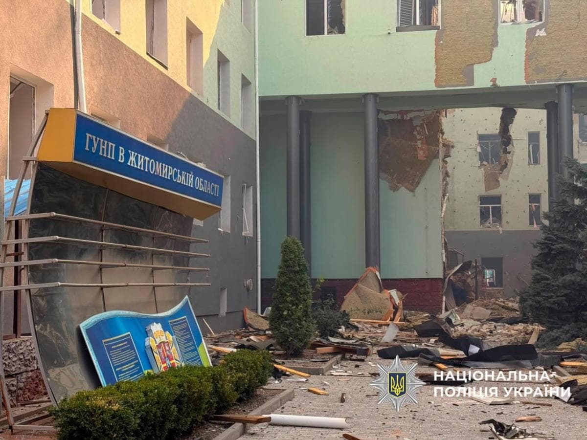 Halálos drónroham Zsitomirban: a rendőrség épületét érte csapás