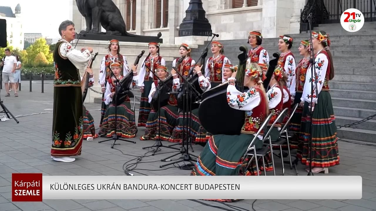 Lenyűgöző bandura-koncert Budapesten az ukrán függetlenség tiszteletére