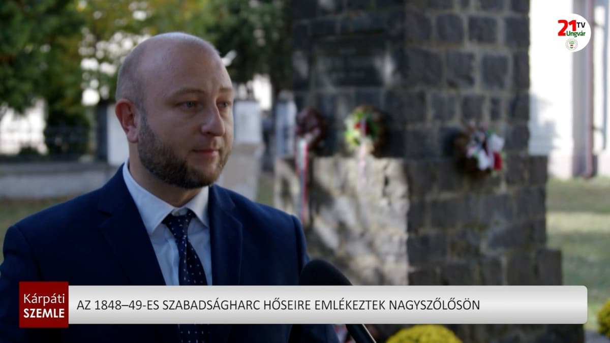 Nagyszőlősön emlékeztek az 1848–49-es szabadságharc hőseire