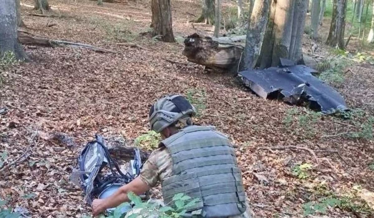 Orosz drón maradványait fedezték fel a Huszti járás erdőjében