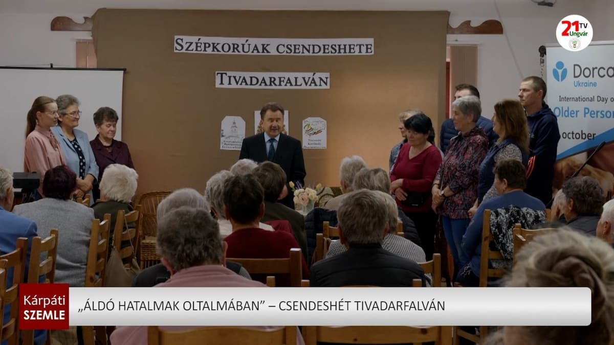 Lélekemelő csendeshét a szépkorúaknak Tivadarfalván