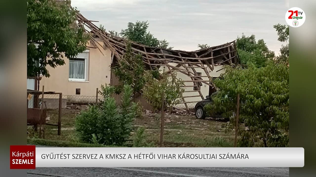 KMKSZ segélygyűjtést indított a kárpátaljai viharkárosultak megsegítésére