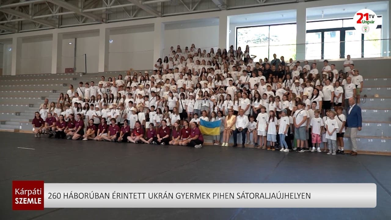 Hazai táborban pihen 260 háborús ukrán gyermek Sátoraljaújhelyen