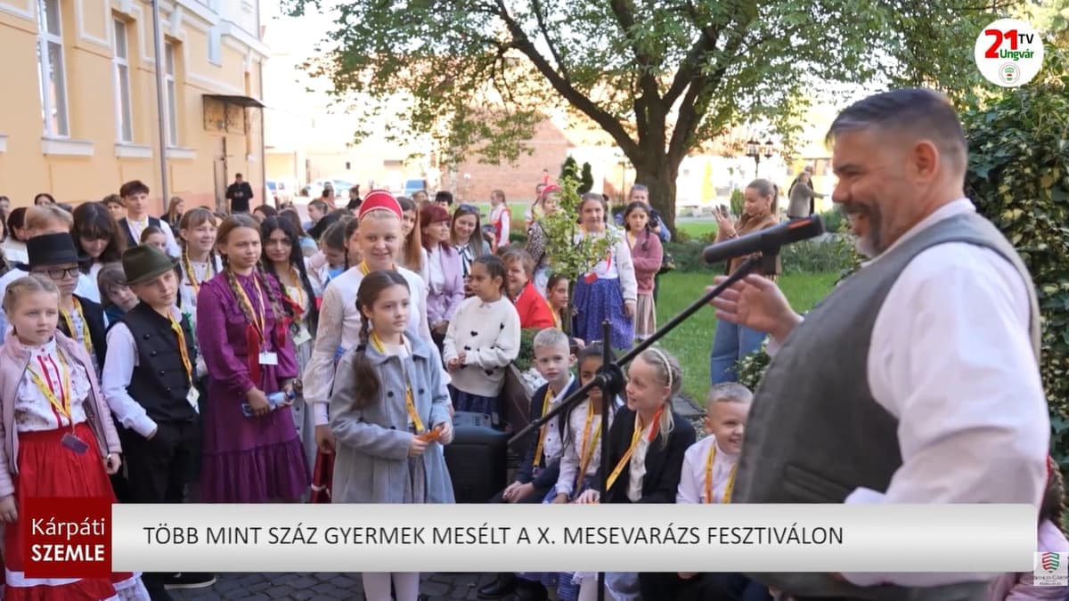 Száz gyerek mesélt a X. Mesevarázs fesztiválon Kárpátalján