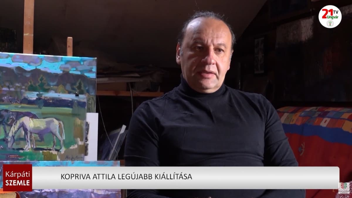 Koprive Attila új tárlatával két világot ölel fel Munkácson