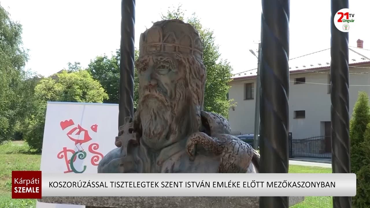 Mezőkaszonyban tisztelegtek Szent István emléke előtt egy hagyományos megemlékezés keretében