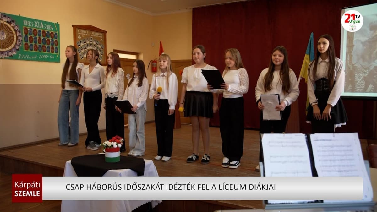 Csap diákjai a háború árnyékában idézték fel történelmük nehéz időszakát