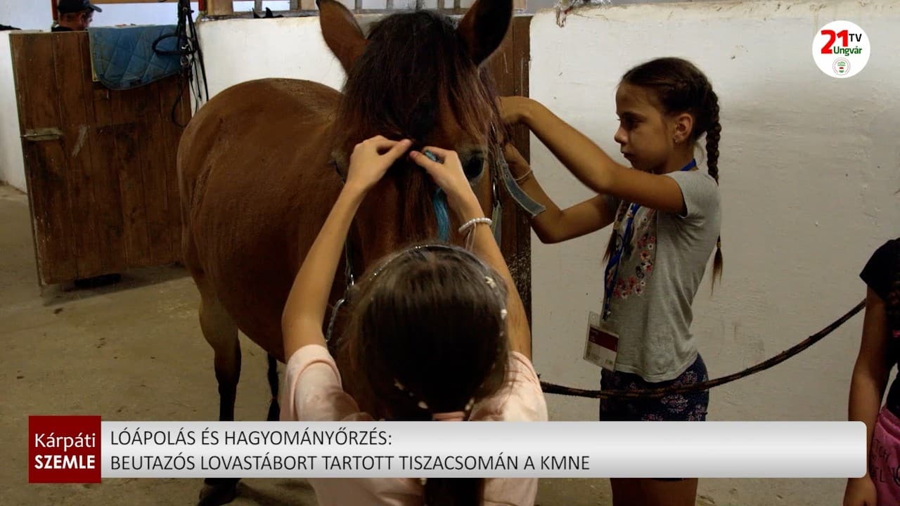Kárpátaljai ifjúság a lovaglás és hagyományőrzés élményében Tiszacsomán
