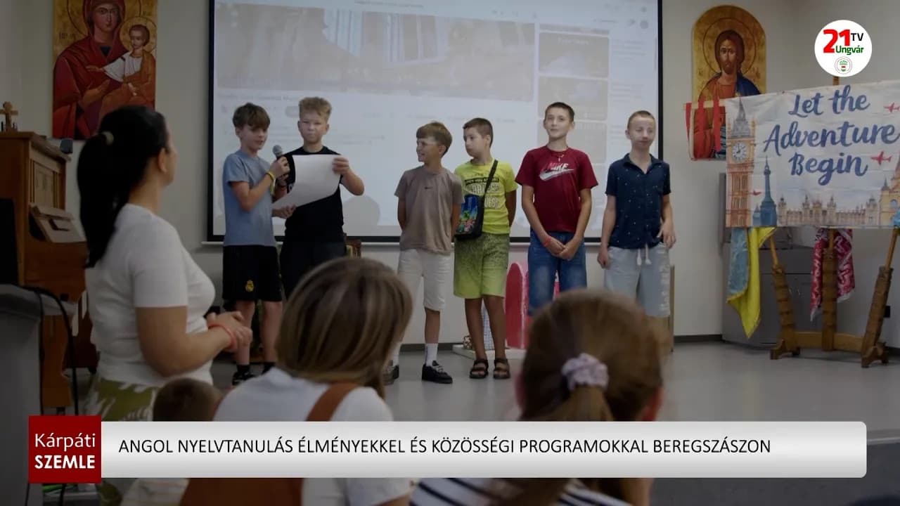 Élménydús angol nyelvi tábor Beregszászon keresztény ifjúsági szervezettel