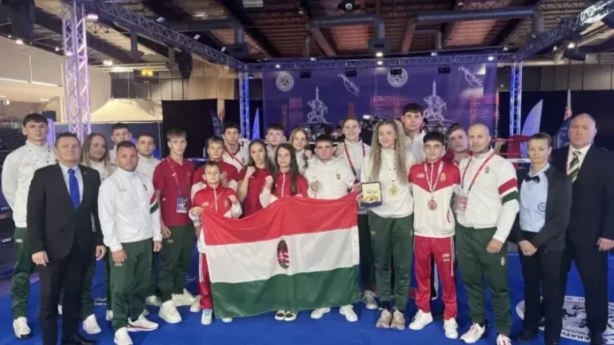 Hat aranyéremmel tarolt a magyar válogatott a párizsi muaythai Európa-bajnokságon