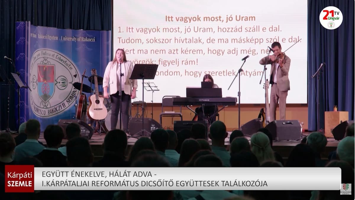 Közös dicsőítésben egyesültek Kárpátaljai református zenekarok