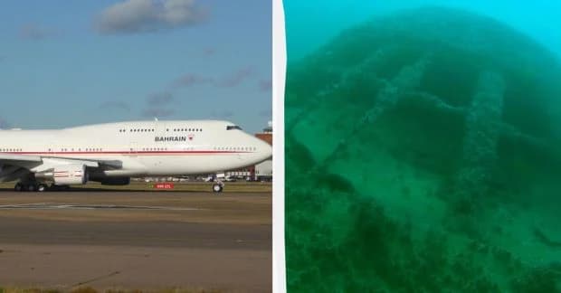 Bahrein víz alatti parkjának központi látványossága egy elsüllyesztett Boeing 747-es