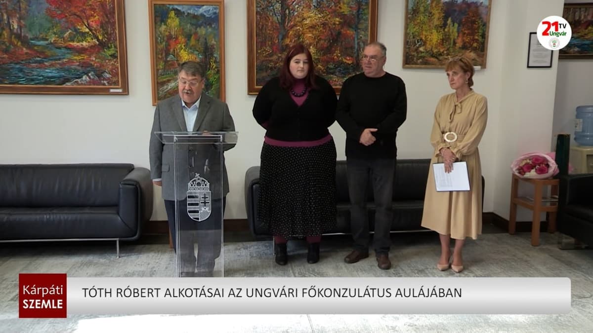 Tóth Róbert tárlata Magyarország ungvári főkonzulátusában