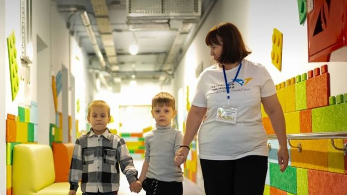 Új biztonsági óvoda nyílt a frontvonal közelében, Zaporizzsja városában