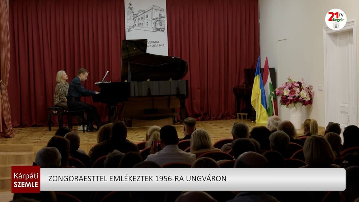 Zongoraesttel tisztelegtek 1956 hősei előtt Ungváron