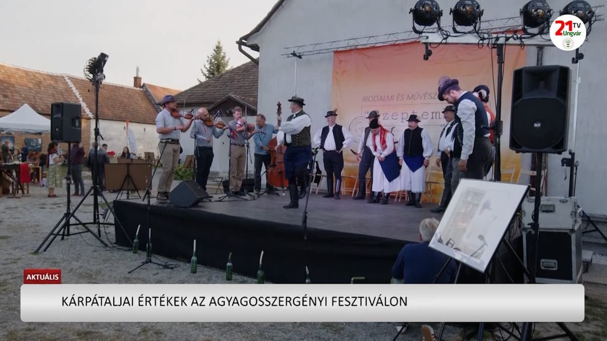 Kárpátaljai keresztszemes minták az agyagosszergényi kulturális fesztiválon