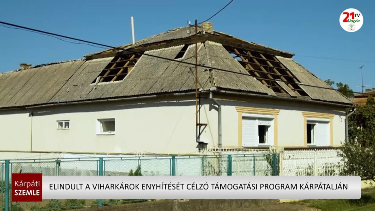 Kárpátalján indul az anyagi segítség a viharkárosultak számára