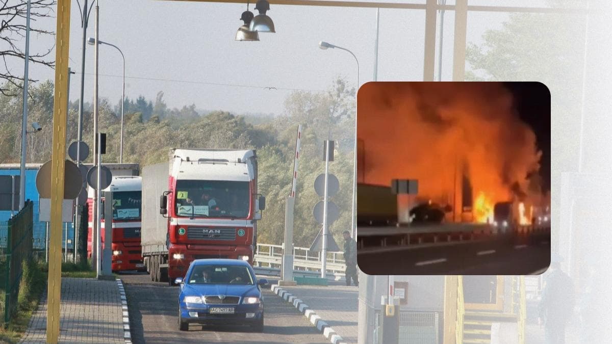 Dróntámadás sújtott egy teherautót az ukrán-lengyel határnál
