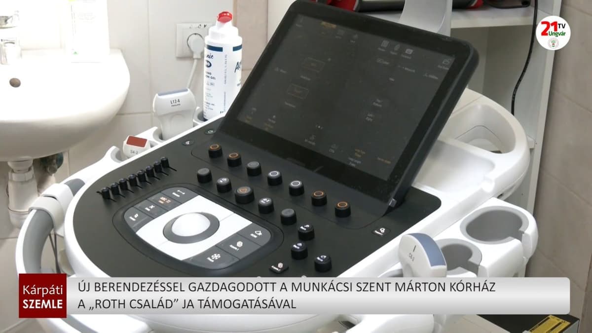 Modern ultrahangkészülék segíti a munkácsi sürgősségi ellátást a Roth Alapítvány jóvoltából