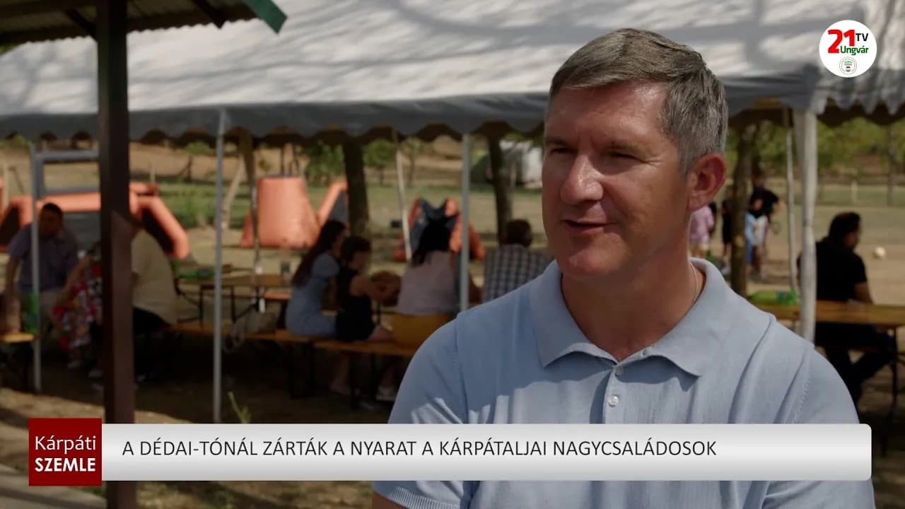 Kárpátaljai nagycsaládosok közösségi nyárzárója a Beregdédai-tónál