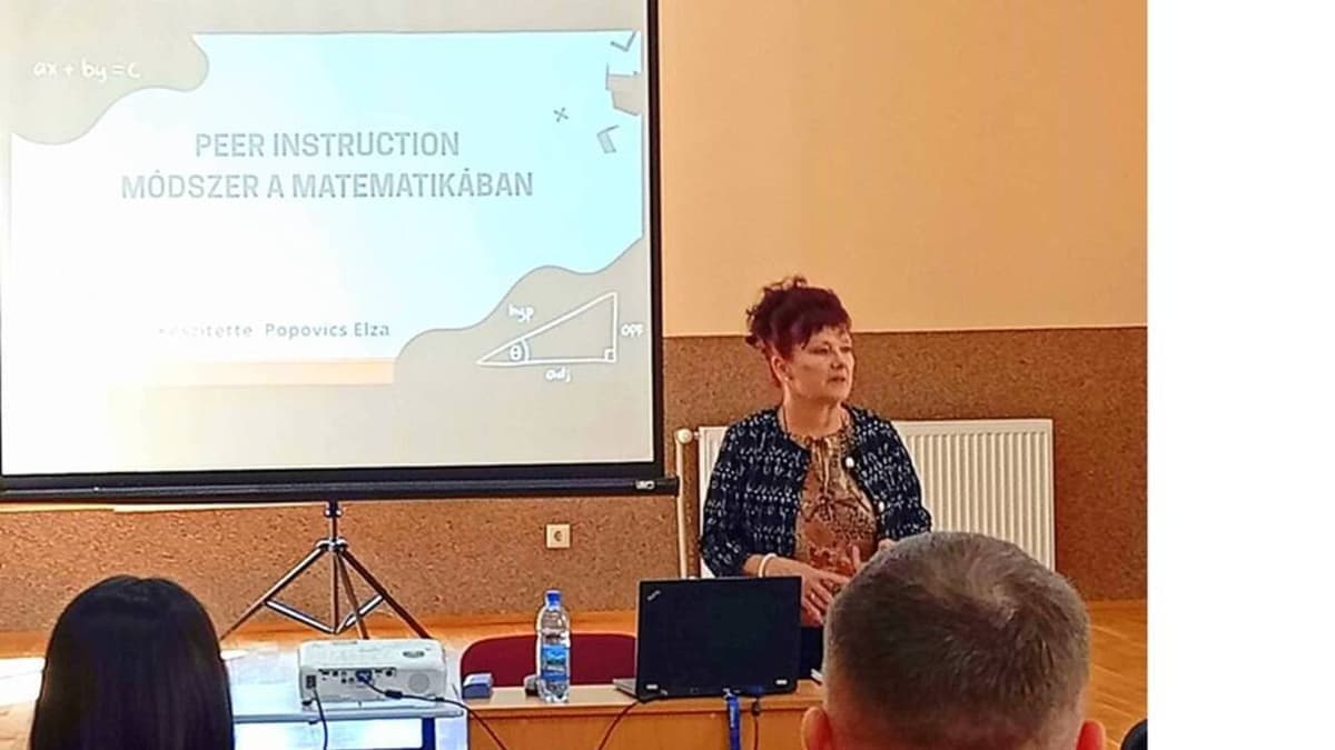 Peer Instruction a matematikaórán: Kárpátaljai tanárok gyakorolják az egymástól tanulás módszerét