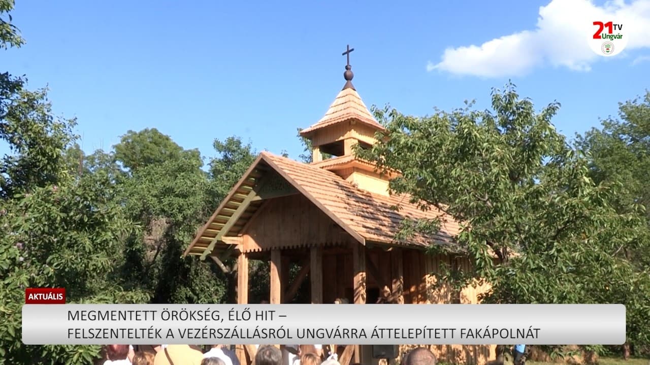Megmenekült a kárpátaljai svábok régi fakápolnája, új helyén ünnepélyesen felszentelték