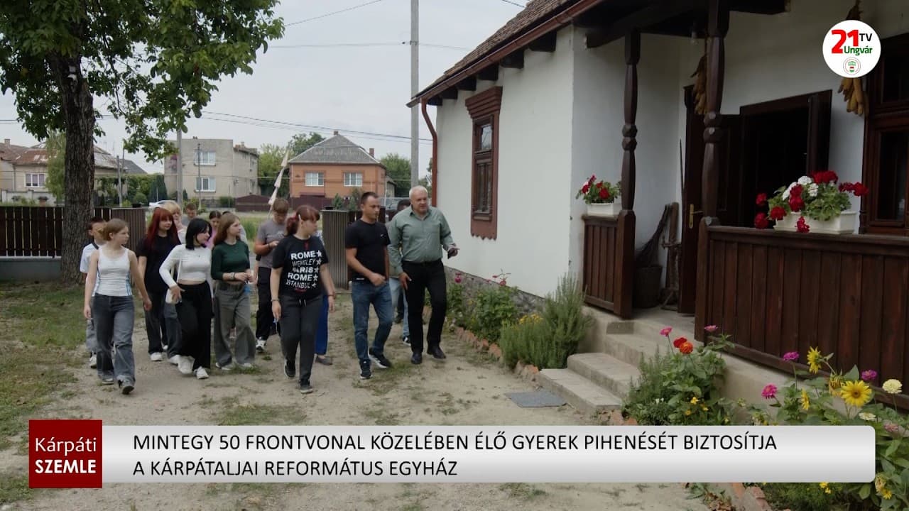 Kárpátaljai Református Egyház támogatja a frontvonal közeli gyerekek nyaralását
