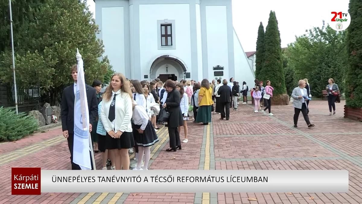 Tanévnyitó ünnepély a Técsői Református Líceumban a hagyományok jegyében
