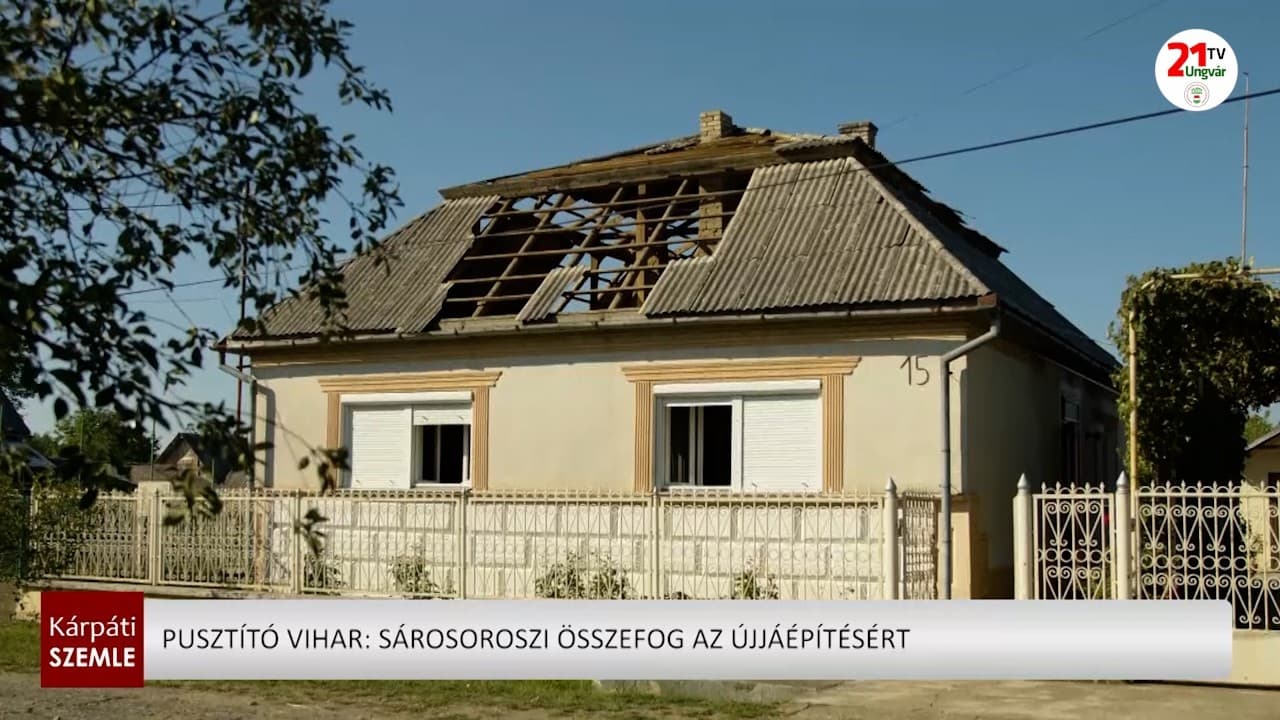 Sárosoroszi közössége összefog a viharkárok helyreállítására