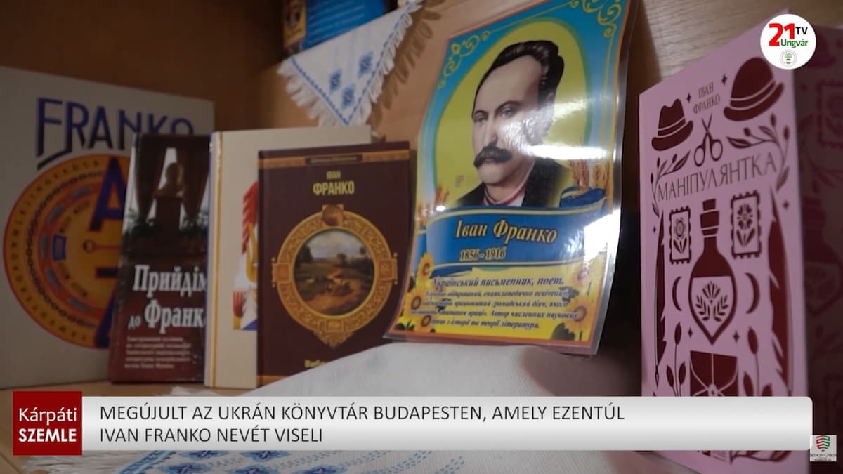 Budapesten megnyílt az Ivan Frankóról elnevezett ukrán könyvtár új köntösben