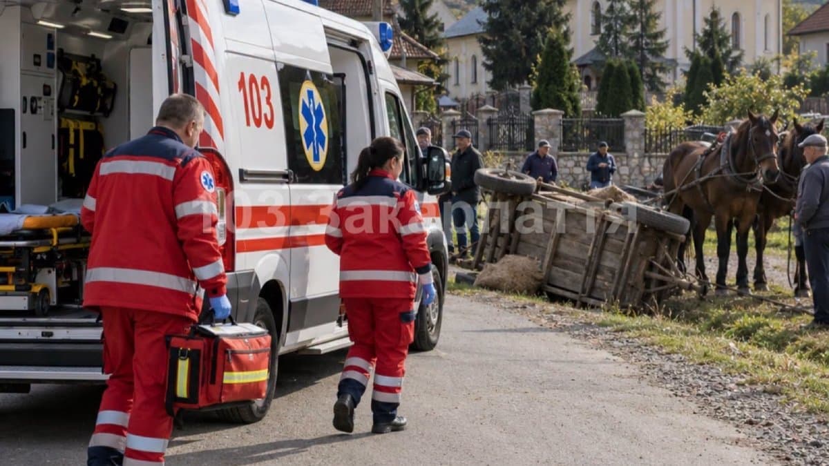 Súlyos baleset egy lovasszekérrel az Ungvári járásban: egy tinédzser megsérült