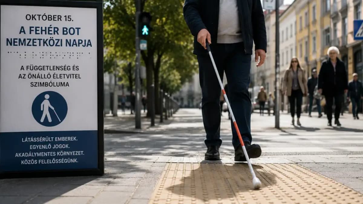 Az önállóság és biztonság szimbóluma: a fehér bot nemzetközi napja
