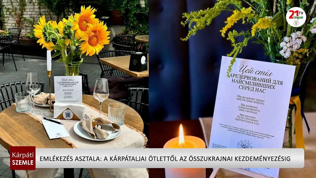 Az üres székek ereje: Kárpátaljáról indult az Emlékezés asztala országos mozgalommá