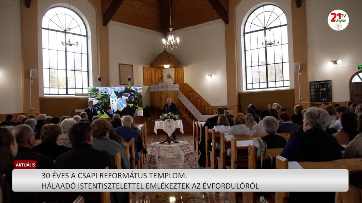 Harminc éve szolgál a csapi református templom