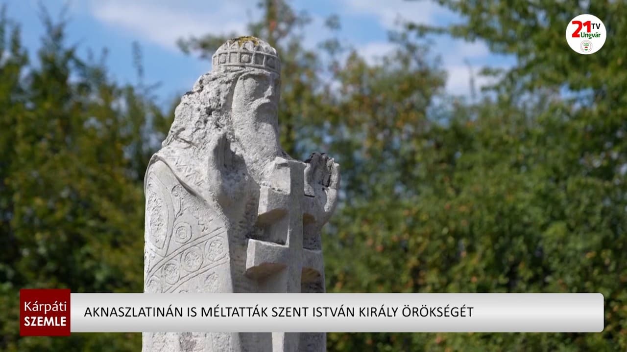 Aknaszlatinán visszafogottan ünnepelték Szent István napját