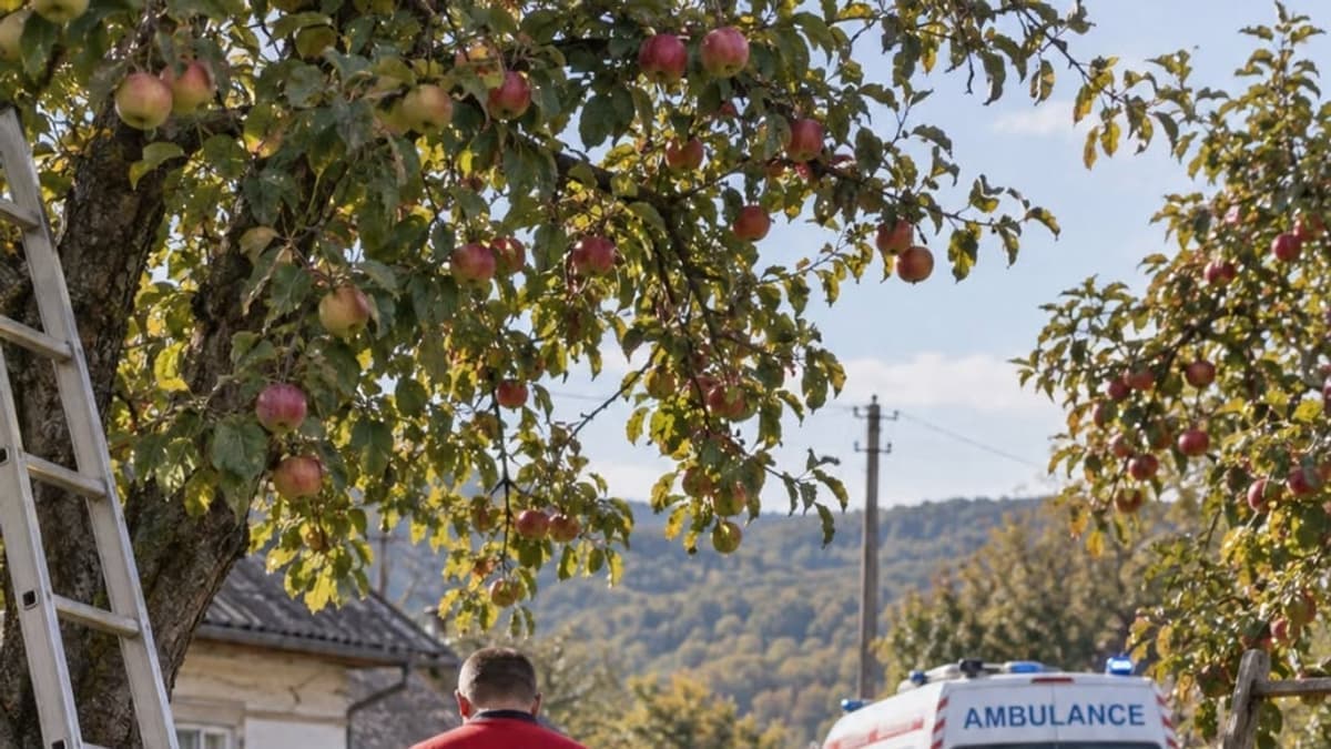 Két súlyos baleset almafáról Kárpátalján: idős nő és férfi is megsérült