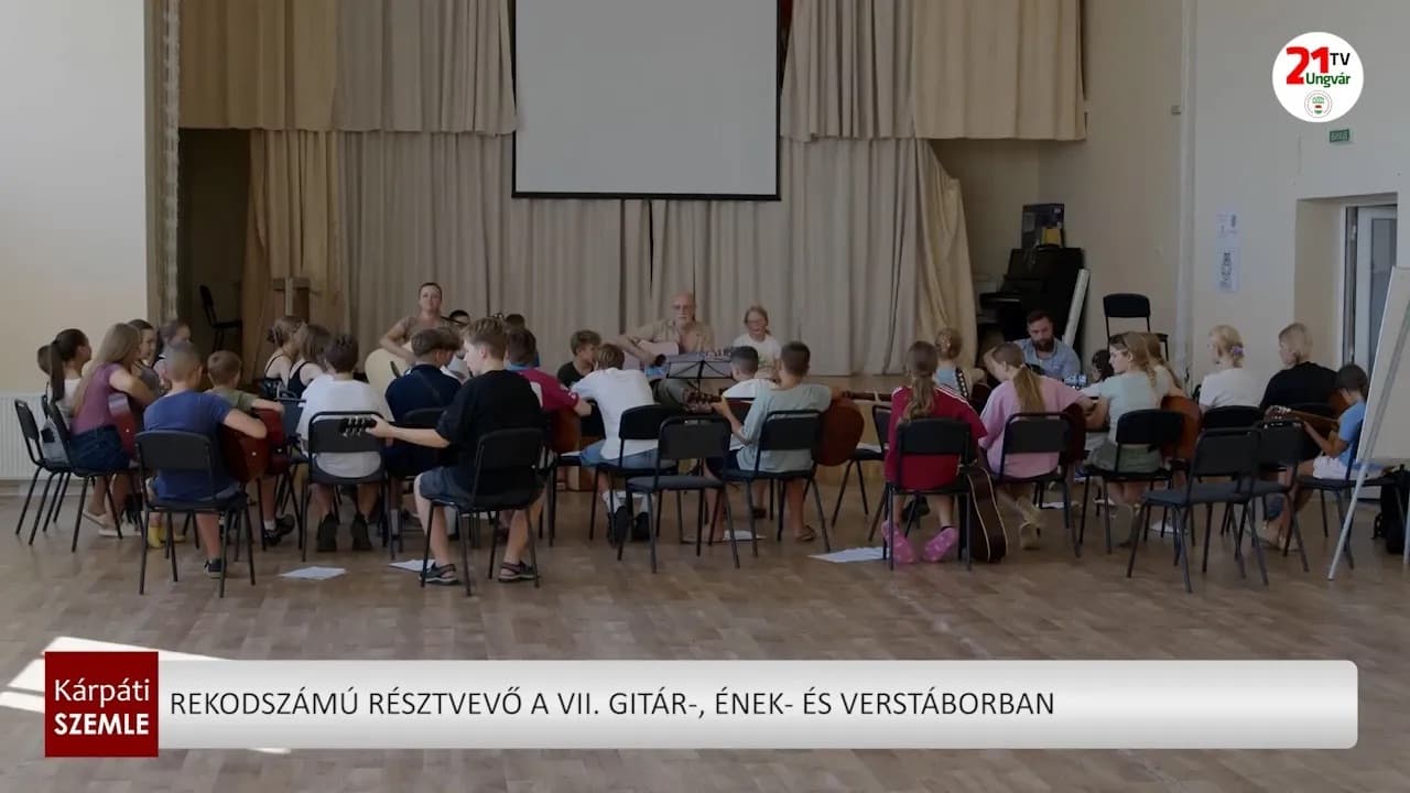 Rekordrészvétel a VII. Gitár-, ének- és verstáborban Kárpátalján
